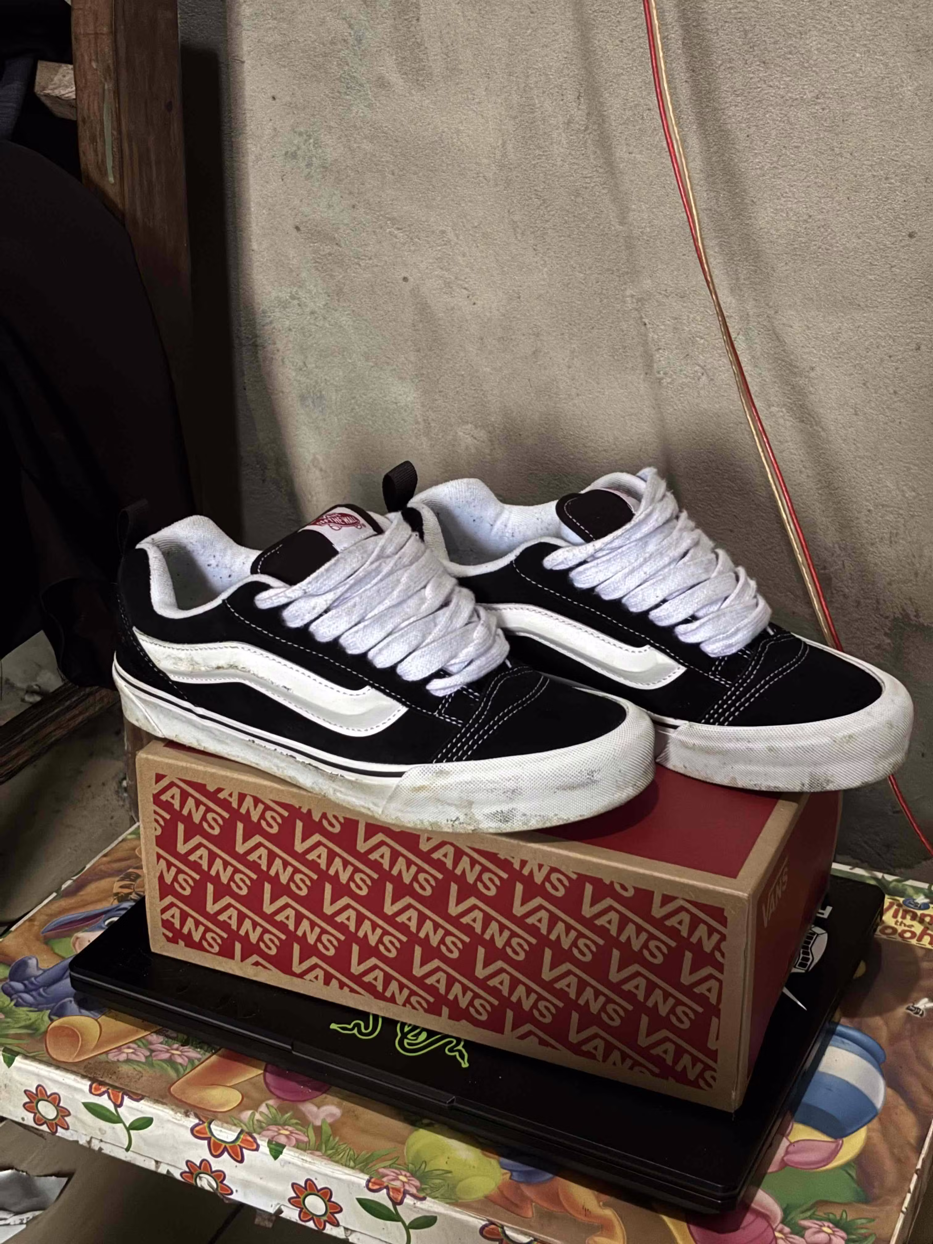 Vans Knu-Skool 'Black White' VN0009QC6BT Vans Knu-Skool 'Black White' VN0009QC6BT